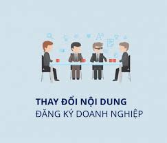 thay đổi đăng ký doanh nghiệp