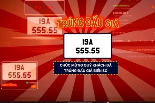 Thủ tục chuyển nhượng xe kèm biển số trúng đấu giá